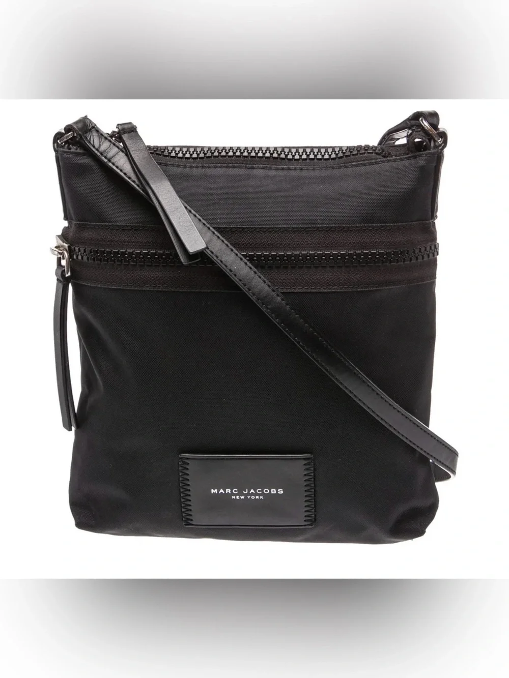 Marc Jacobs Black Nylon Slim Crossbody Bag